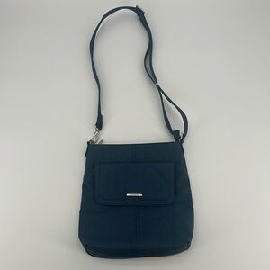 Travelon Purse Blue Nylon Crossbody Travel